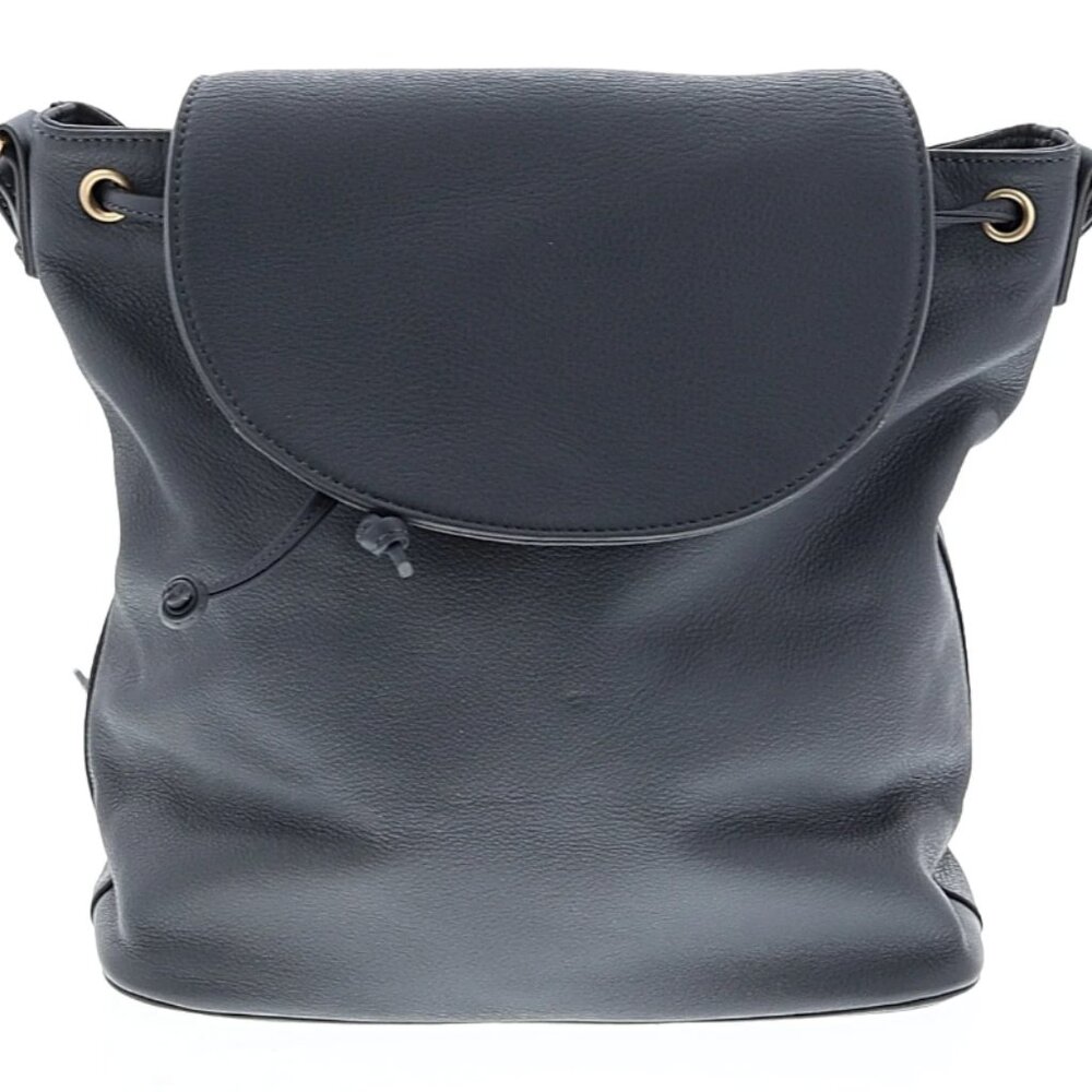 Jigsaw Grey Leather Backpack- Like New Condition!